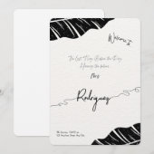 Invitation de douche nuptiale personnalisée - Scri (Devant / Derrière)