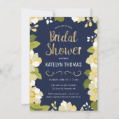 Invitation de douche nuptiale, Personnaliser Flora (Devant)