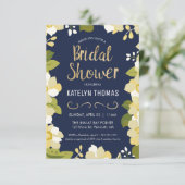Invitation de douche nuptiale, Personnaliser Flora (Debout devant)
