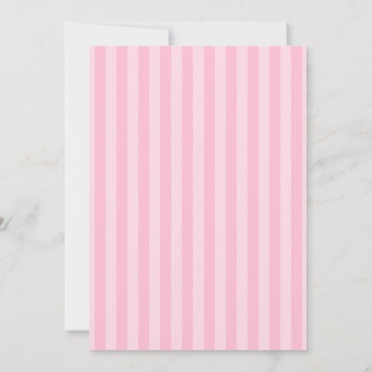 Invitation de douche nuptiale Pink Stripe Paris (Dos)
