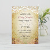 Invitation de douche nuptiale radiante et rustique (Debout devant)