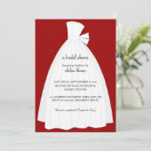 Invitation de douche nuptiale {Red} (Debout devant)