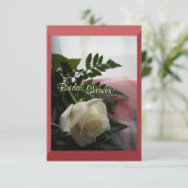 Invitation de douche nuptiale Rose crème (Debout devant)