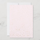 Invitation de douche nuptiale rose florale (Dos)