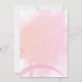 Invitation de douche nuptiale rose inspirée de Bri (Dos)