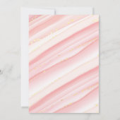 Invitation de douche nuptiale rose moderne (Dos)