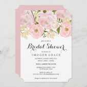 Invitation de douche nuptiale rose moderne (Devant / Derrière)