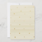 Invitation de douche nuptiale rose or floral (Dos)