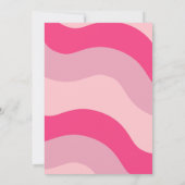 Invitation de douche nuptiale rose Super (Dos)