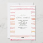 Invitation de douche nuptiale rose vif (Dos)