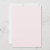 Invitation de douche nuptiale Rose vintage (Dos)