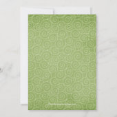 Invitation de douche nuptiale Sage Green (Dos)