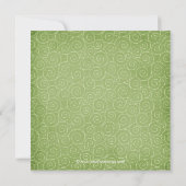 Invitation de douche nuptiale Sage Green (Dos)