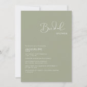 Invitation de douche nuptiale simple (Devant)