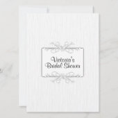 Invitation de douche nuptiale simplicité (Dos)