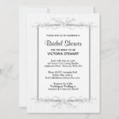 Invitation de douche nuptiale simplicité (Devant)