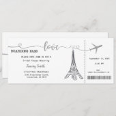 Invitation de douche nuptiale, Stationaires Mariag (Devant / Derrière)