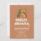 Invitation de douche nuptiale Super Retro Rainbow (Devant)
