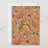 Invitation de douche nuptiale Super Retro Rainbow (Dos)