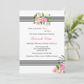 Invitation de douche nuptiale sur mesure (Debout devant)