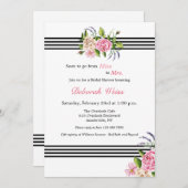 Invitation de douche nuptiale sur mesure (Devant / Derrière)