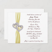 Invitation de douche nuptiale sur mesure Lemon Hea (Devant / Derrière)