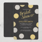 Invitation de douche nuptiale | Tableau noir Silve (Devant / Derrière)