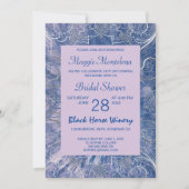 Invitation de douche nuptiale texturée moderne chi (Devant)