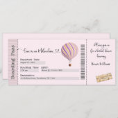 Invitation de douche nuptiale, Thème de voyage, Av (Devant / Derrière)