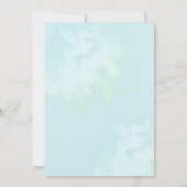 Invitation de douche nuptiale Turquoise moderne (Dos)