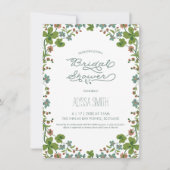 Invitation de douche nuptiale vintage - Jardin, Fl (Devant)