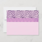 Invitation de douche nuptiale violet et rose (Dos)