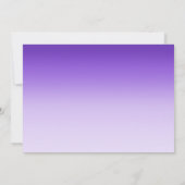 Invitation de douche nuptiale Violet Ombre (Dos)