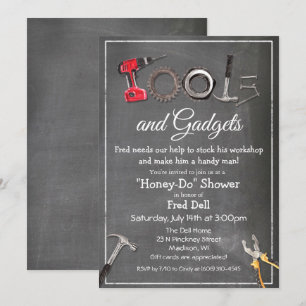 Invitation de douche Outils et Gadgets Chéri Fais-