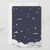 Invitation de douche Over the Moon (Dos)