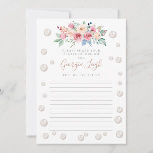 Invitation de douche Pearls & Prosecco