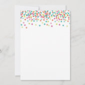 Invitation de douche pour bébé corail (Dos)