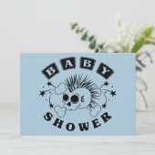 Invitation de douche pour bébé garçon (Debout devant)