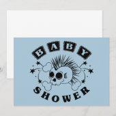 Invitation de douche pour bébé garçon (Devant / Derrière)