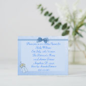 Invitation de douche pour bébé garçon (Debout devant)