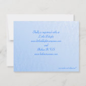 Invitation de douche pour bébé garçon (Dos)