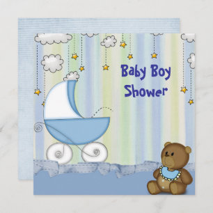 Invitation de douche pour bébé garçon