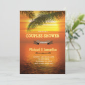 Invitation de douche pour couples au coucher de so (Debout devant)