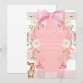 Invitation de douche pour l'arrivée d'un petit béb (Devant / Derrière)