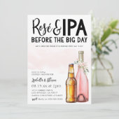 Invitation de douche Rosé et IPA Couple (Debout devant)