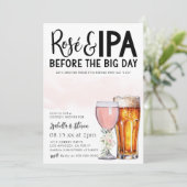 Invitation de douche Rosé et IPA Couple (Debout devant)