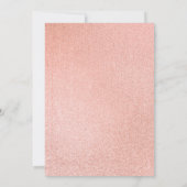 Invitation de douche rose et or moderne en marbre (Dos)