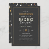 Invitation de douche Shimmer Couples (Devant / Derrière)
