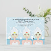 INVITATION DE DOUCHE spa BRIDAL Bleu clair (Debout devant)