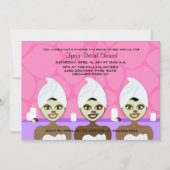 INVITATION DE DOUCHE spa BRIDAL rose & violet (Devant)